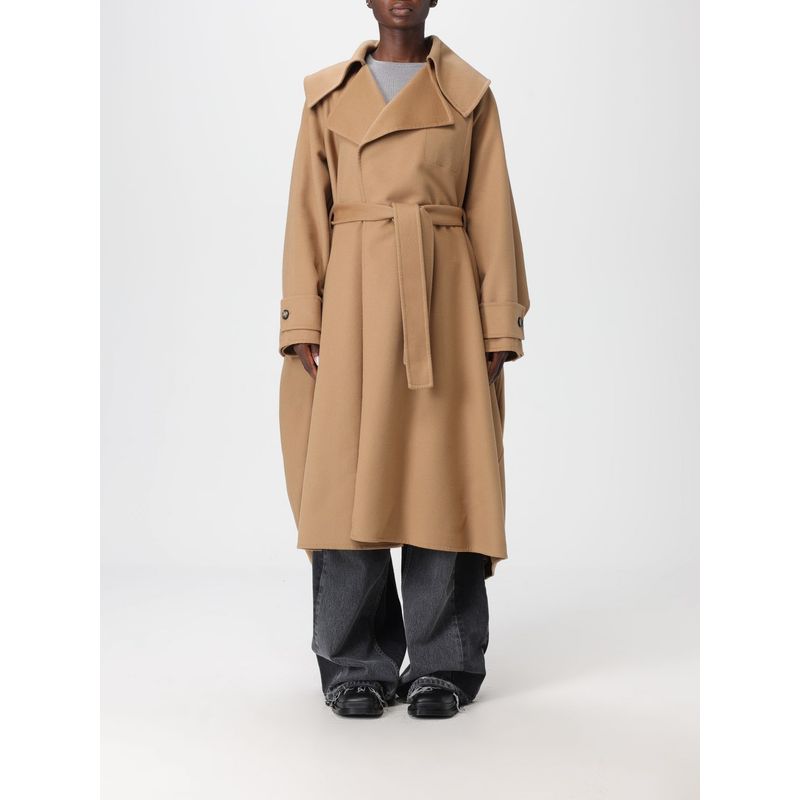 Loewe Coat Woman Camel